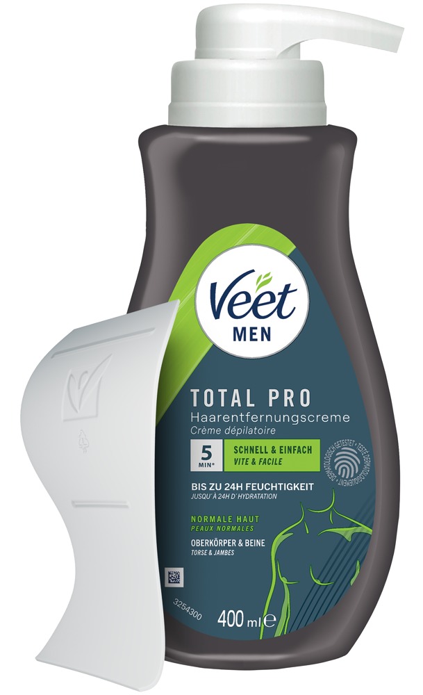 Veet Men TOTAL PRO Cremă Depilatoare pentru Corp 400 ml