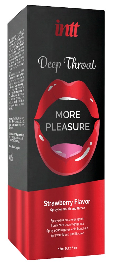 Deep Throat Strawberry intt Spray Oral cu Aromă de Căpșuni 12 ml