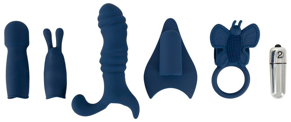 Magic Shiver Bullet Vibrator Set 6 Piese cu 5 Atașamente