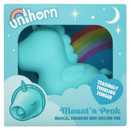 Unihorn Mount'n Peak Vibrator Clitoridian cu Limbă Rotativă și Vibrații