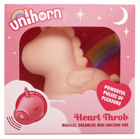 Unihorn Heart Throb Vibrator Clitoridian cu Masaj Pulsatoriu și Vibrații
