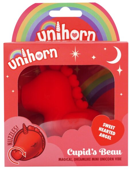 Unihorn Cupids Beau Vibrator Clitoridian cu Limbă în Formă de Inimă