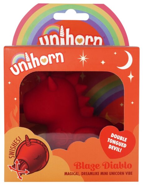 UNIHORN Blaze Diablo Vibrator cu Limbă Mobilă și 10 Moduri