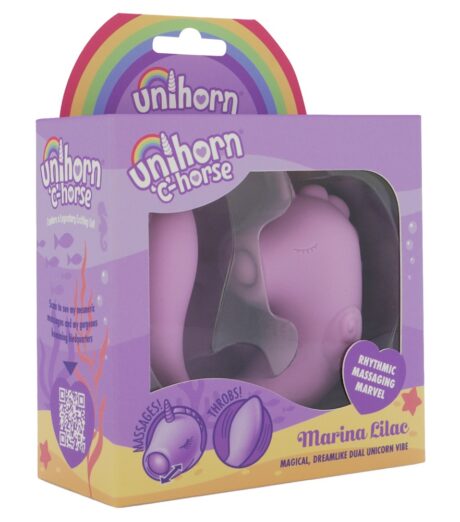 UNIHORN C-Horse Marina Lilac Vibrator Dual Flexibil cu 10 Moduri