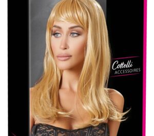 Lung Blonde Perucă Blondă Lungă 45 cm cu Fixare Reglabilă