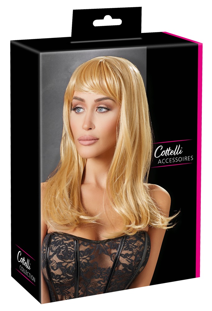 Lung Blonde Perucă Blondă Lungă 45 cm cu Fixare Reglabilă