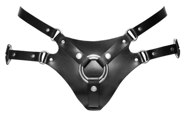 Ham tip curea din piele pentru strap-on - imagine 6