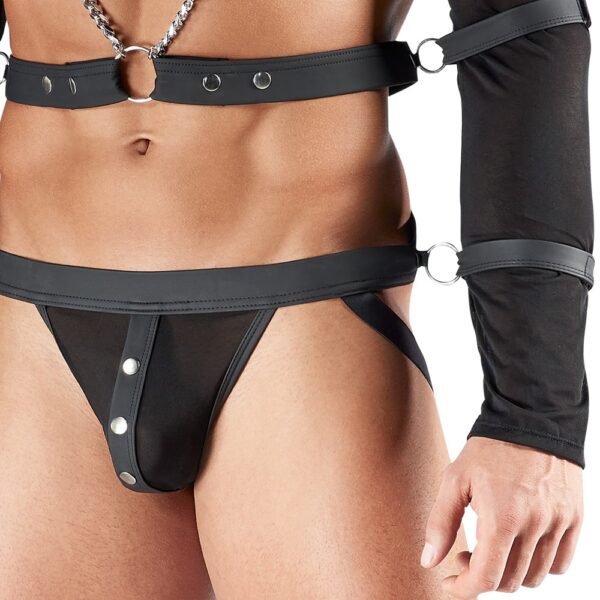 Svenjoyment BONDAGE Set pentru Bărbați cu Top Ham Jock și Cătușe - imagine 6