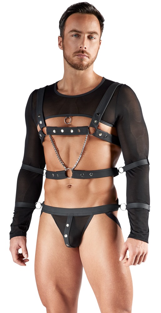 Svenjoyment BONDAGE Set pentru Bărbați cu Top Ham Jock și Cătușe - imagine 2