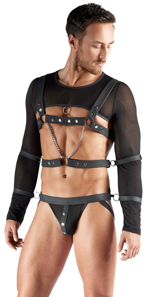 Svenjoyment BONDAGE Set pentru Bărbați cu Top Ham Jock și Cătușe - imagine 3
