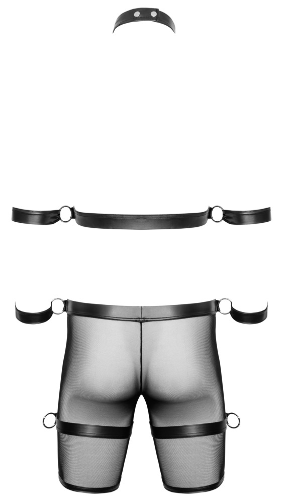 Svenjoyment BONDAGE Set Bărbați cu Ham Pantaloni și Cătușe - imagine 8