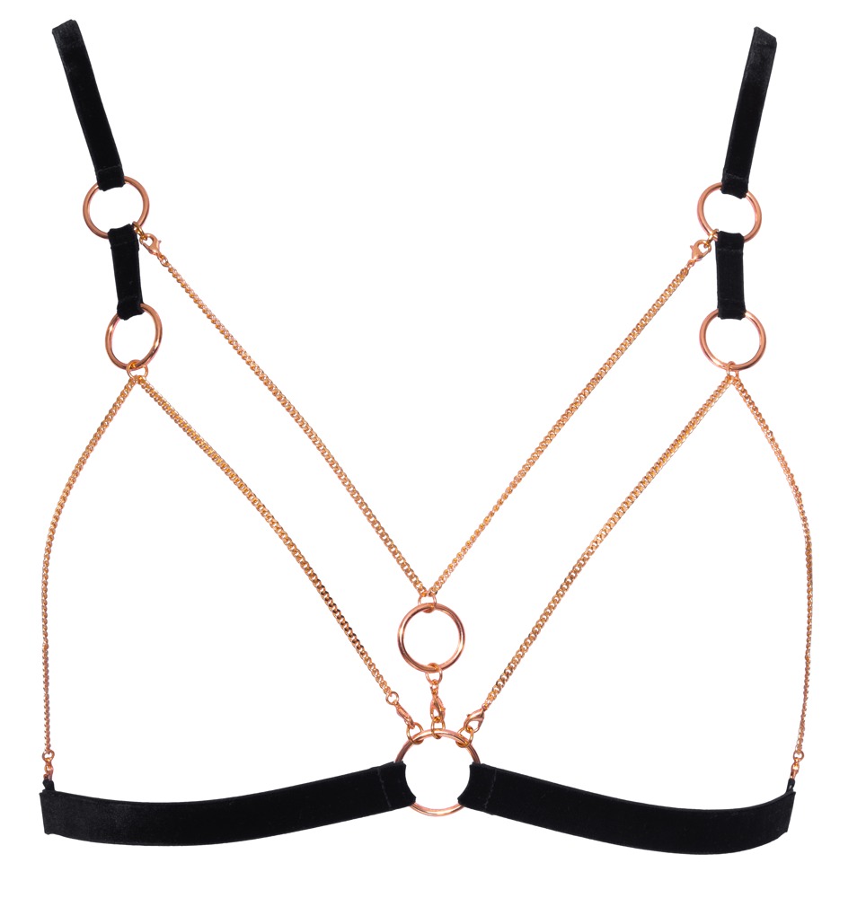 Cottelli LINGERIE Set Sutien Glamour cu Lanțuri și Cupe Deschise - imagine 7