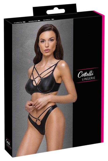 Cottelli LINGERIE Set Sutien cu Balene și Rio String Matte