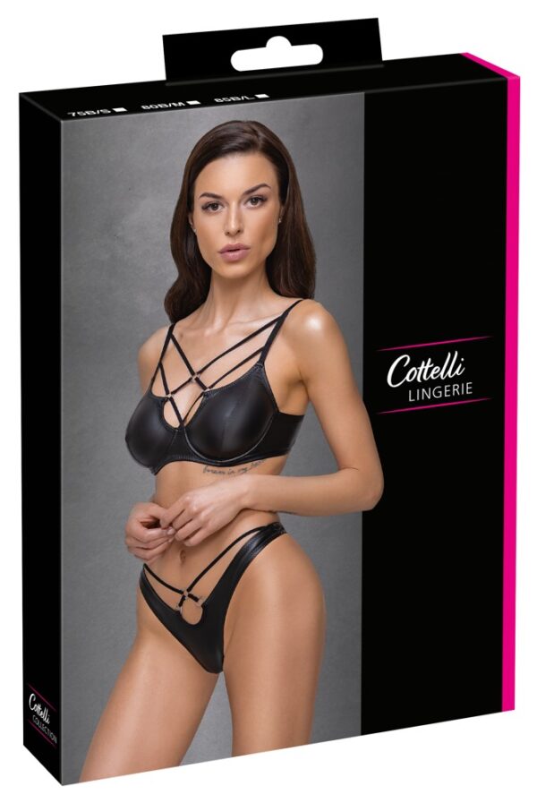 Cottelli LINGERIE Set Sutien cu Balene și Rio String Matte