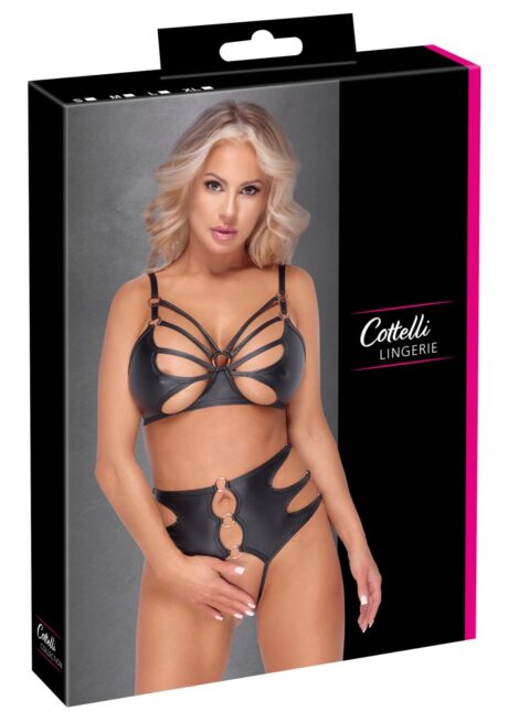 Cottelli LINGERIE Set Sutien și Chilot Decupat Rings