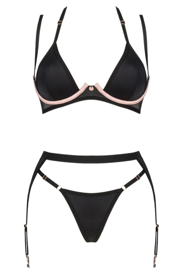 Obsessive Selinne Set Sutien, Portjartier și Tanga - imagine 6