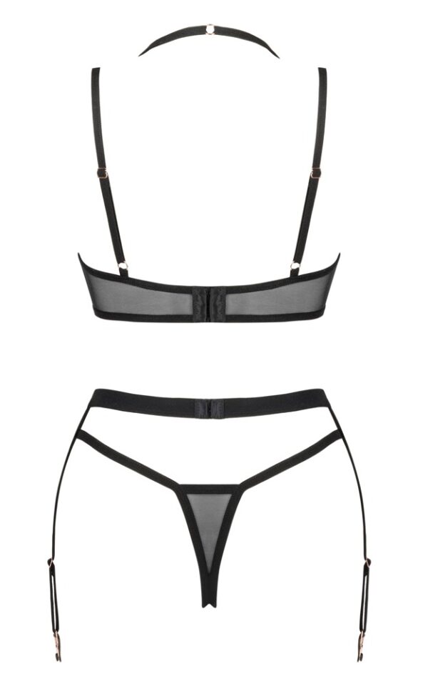 Obsessive Selinne Set Sutien, Portjartier și Tanga - imagine 7