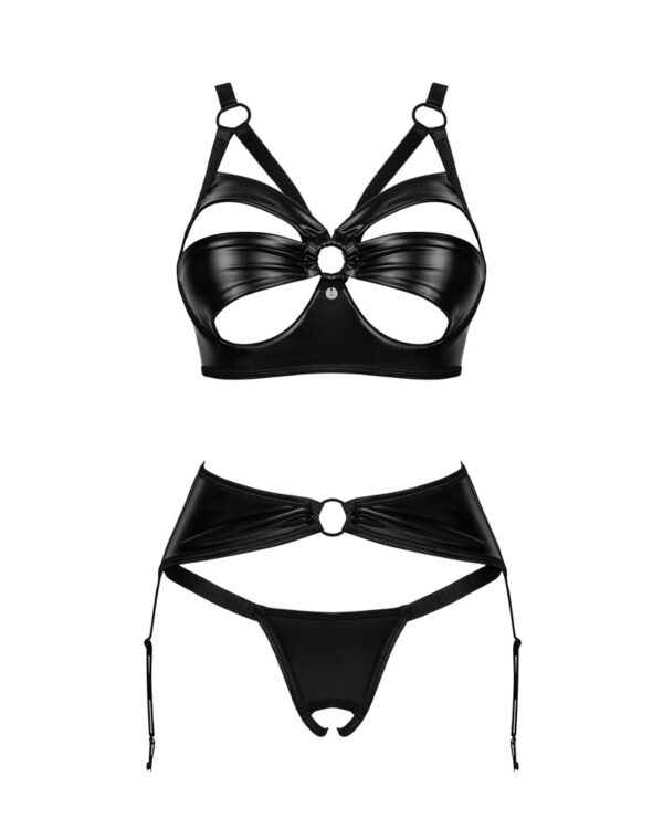 OBS Set Wetlook cu Portjartier Armares 3 Piese - imagine 3