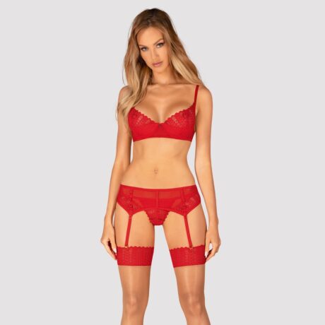 Set sutien cu portjartier Obsessive Ingridia