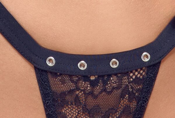 Set Sutien cu Balene și Tanga din Dantelă - imagine 5