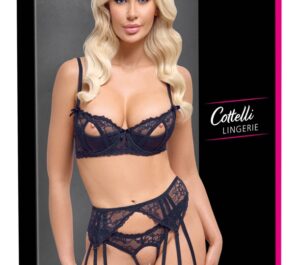 Cottelli LINGERIE Set Sutien Portjartier Tanga și Jartiere