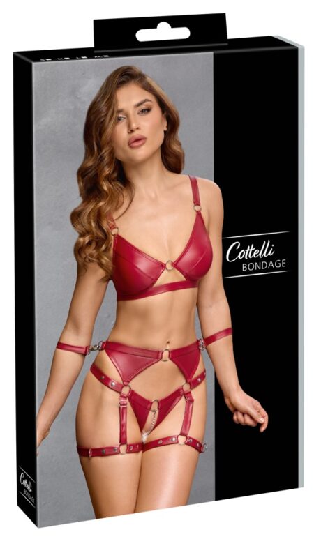 Set sutien bondage cu portjartier Cottelli