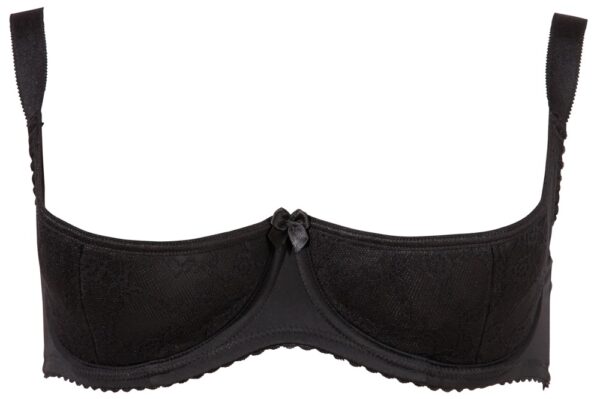 Sutien Balconette cu Armătură și Cupe Căptușite, Negru - imagine 5