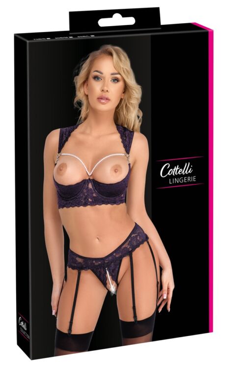 Set Balconette cu Portjartier Mov