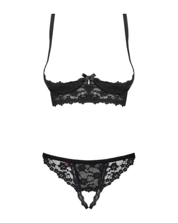 Obsessive Letica Set Balconette cu String Decupat din Dantelă - imagine 6