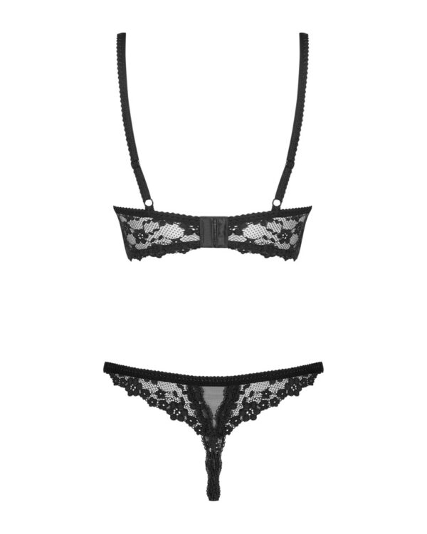 Obsessive Letica Set Balconette cu String Decupat din Dantelă - imagine 7