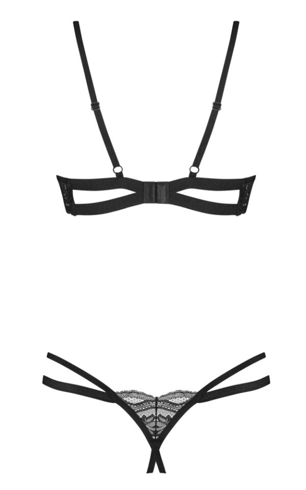 Obsessive Nutris Set Balconette cu String Decupat din Dantelă - imagine 5