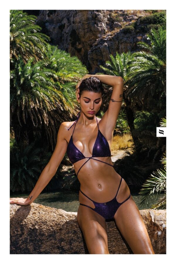 Obsessive Balitta Costum de Baie Bikini Mov - imagine 3