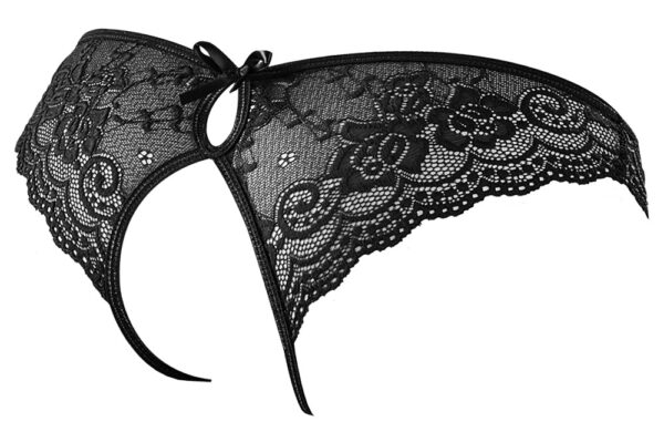 Slip din Dantelă cu Design Decupat - imagine 5