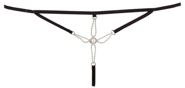 Starfish Tanga cu Perle și Zonă Intimă Deschisă - imagine 6