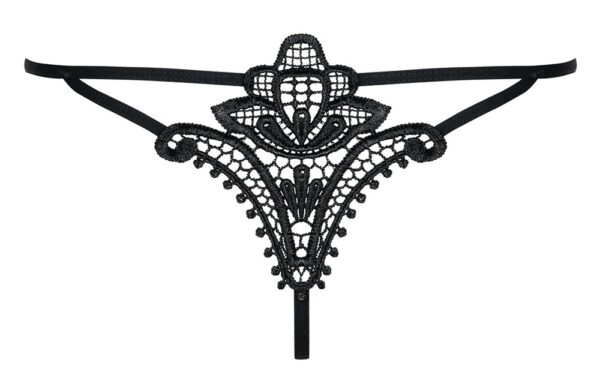 Obsessive Luiza Tanga Negru cu Broderie Delicată - imagine 7