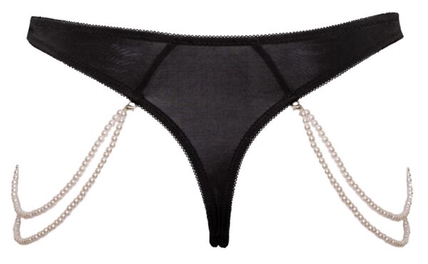 Tanga Cottelli LINGERIE cu Lanțuri din Perle - imagine 6