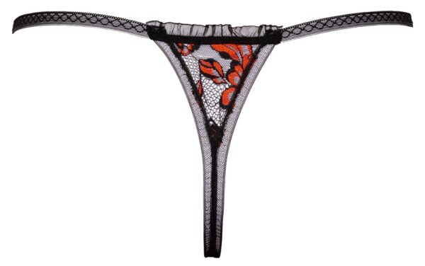 Tanga cu Decupaj Intim și Lanț din Perle Cottelli LINGERIE - imagine 6