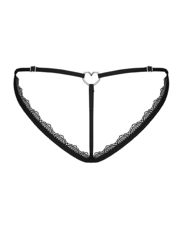 Tanga Obsessive Nadines cu Dantelă și Bretele Decorative - imagine 6