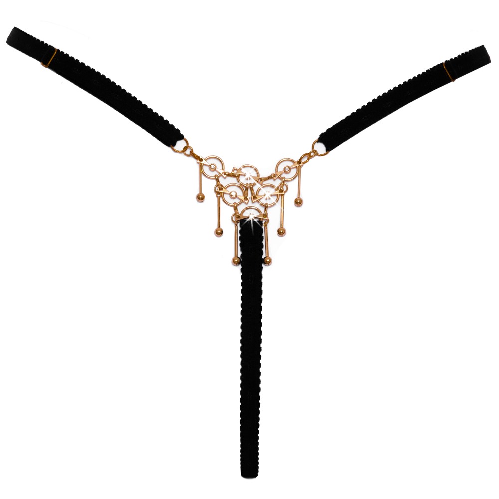 Cottelli LINGERIE Tanga Decoration cu Bijuterii și Strasuri S-L - imagine 7