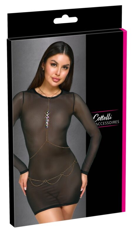 Body Chain Auriu Cottelli ACCESSOIRES cu Pietre Holografice