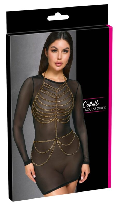 Body Chain Auriu Cottelli ACCESSOIRES – Design în Două Piese