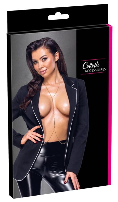 Body Chain Auriu Cottelli ACCESSOIRES cu Lanț Strălucitor
