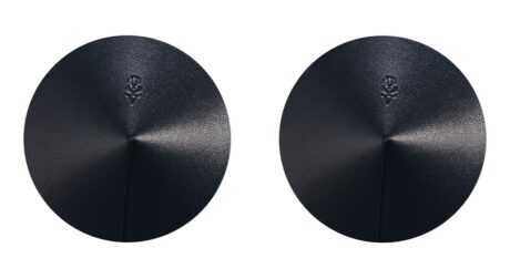 Obsessive Premium Sublimie Nipple Covers Negre din Piele, Reutilizabile