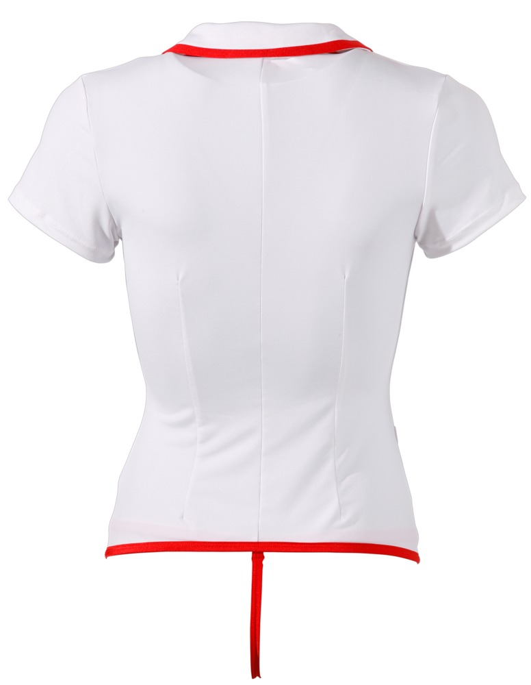 Nurse Ținută Asistentă cu Corset Tip Basque și Portjartier - imagine 5