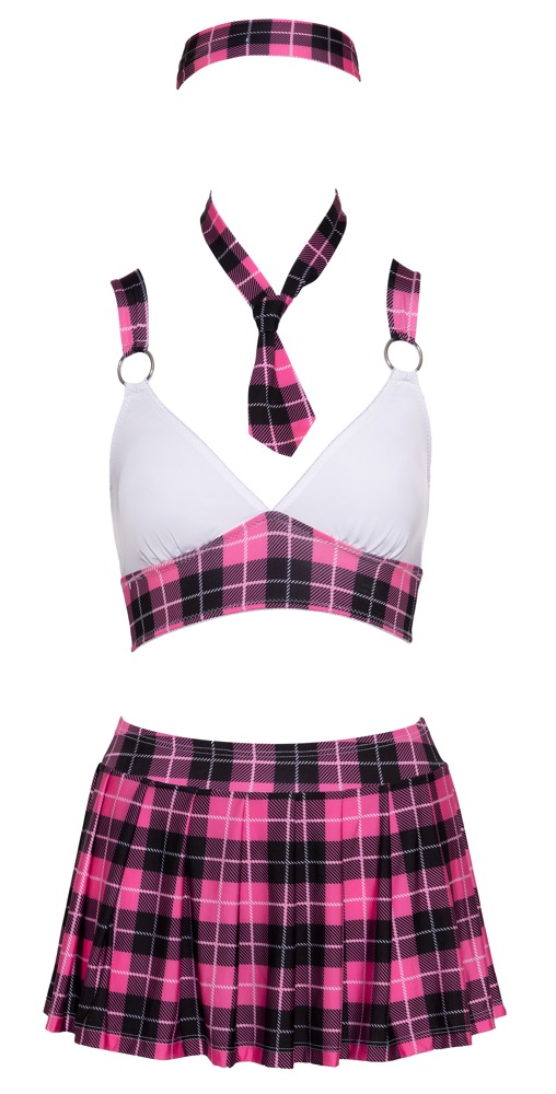 School Set Cottelli COSTUMES Costum Școlăriță Roz Negru și Alb - imagine 7