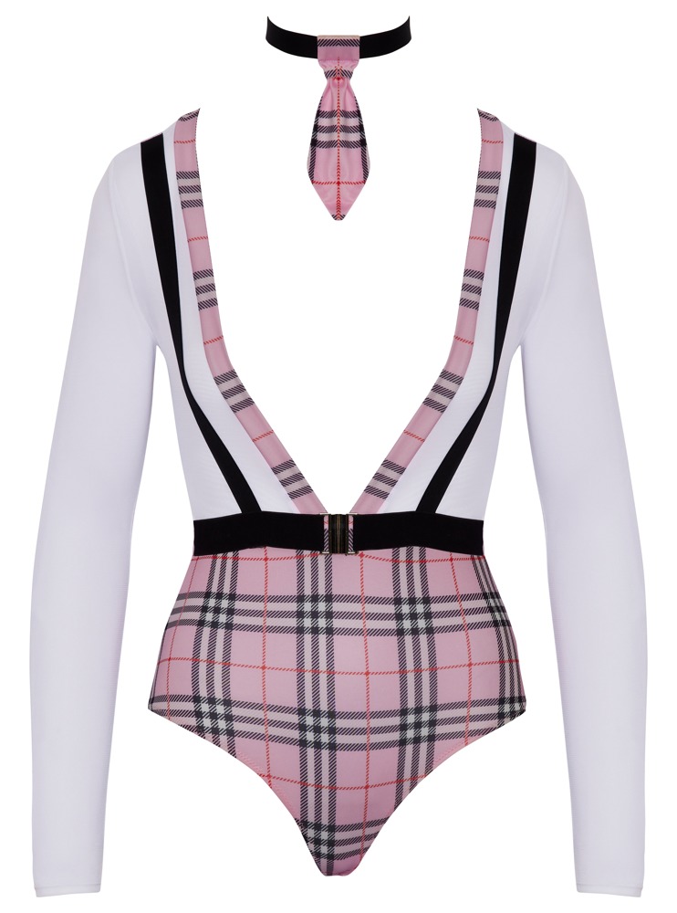 Cottelli Costumes School Set Costum Școlar cu Body și Choker - imagine 8