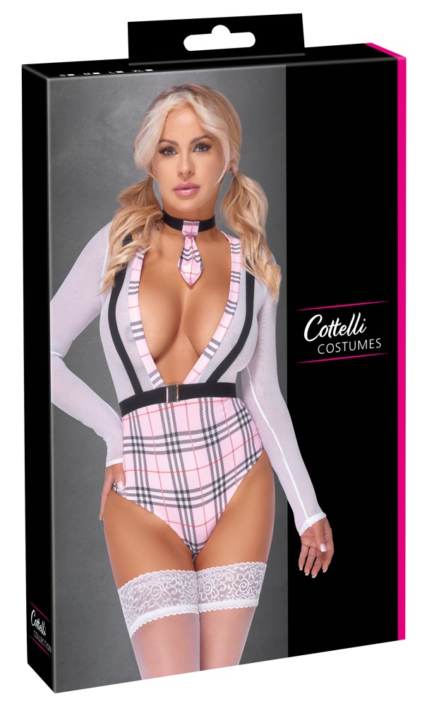 Cottelli Costumes School Set Costum Școlar cu Body și Choker