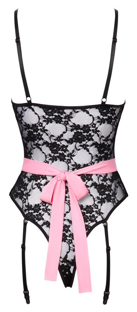 Maid Body Cottelli COSTUMES Negru din Dantelă cu Șorț - imagine 7