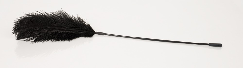 Bad Kitty Feather Negru cu Pană și Baghetă 38 cm - imagine 2