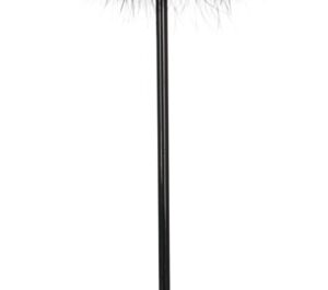 Feather Wand Pană pentru Tachinare cu Inimă din Imitație de Piele, Negru, 25 cm